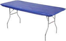 Kwik Covers 8' Rectangular Plastic Table Covers 30" x 96" 8 Feet 10 Pack Royal