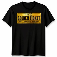 Willy Wonka Golden Ticket Printed Funny Book Day Costume Unisex Gift Tshirt