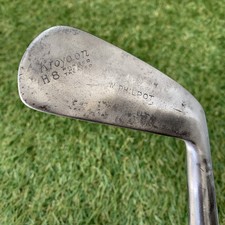 Antique Kroydon H8 W PHLPOT Driving Iron Hickory Shaft RH 38.5" C5 26 1920s