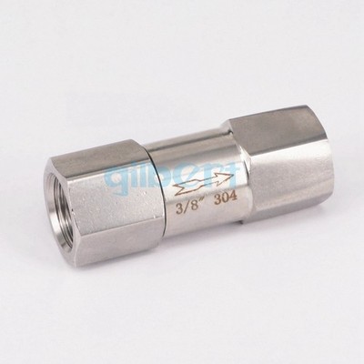 High Pressure 3/8'' BSP Female 304 Stainless One Way Check Valve Non-return Valve