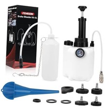 3L Brake Bleeder Kit, Manual Brake Bleeder Fluid Pump with 4 Master Cylinder