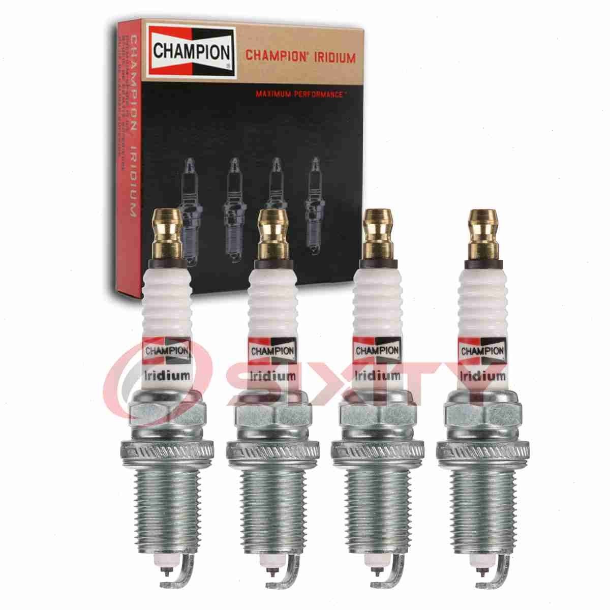 4 pc Champion Iridium Spark Plugs for 2003-2012 Toyota Matrix 1.8L 2.4L L4 ur