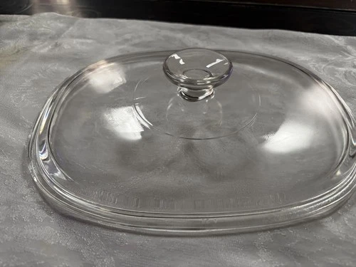 Pyrex DC 1 1/2 C Replacement Clear Glass Oval 8.5" x 11" Lid 10
