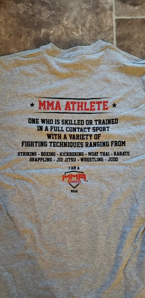 NEW MMA Athlete Grappling Jiu-Jitsu Fighter UFC T Shirt Double Sided XL 🔥 - Image 4 of 4