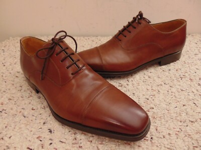 Magnanni Federico Brown Leather Cap Toe Calfskin oxfords mens size 11 Magnanni Federico 15326 Mens UK 9.5 US 10.5M Black Leather  main image 4