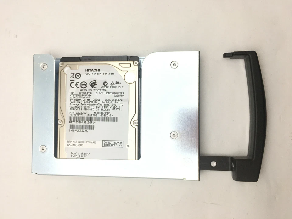 HP 652380-001 250GB SATA hard drive - T-class, 3.5-inch 7200RPM - Image 2 of 3