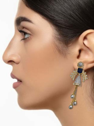 Indian High Quality New Bollywood Style Tradition Fancy Earring Fashion Jewelry - Picture 19 of 52