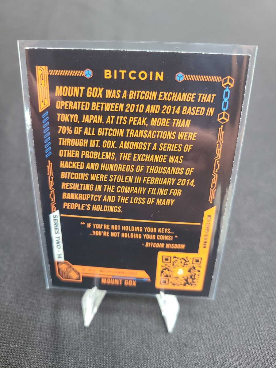 BTC Bitcoin Trading Cards Fud Busters #14 MT. GOX