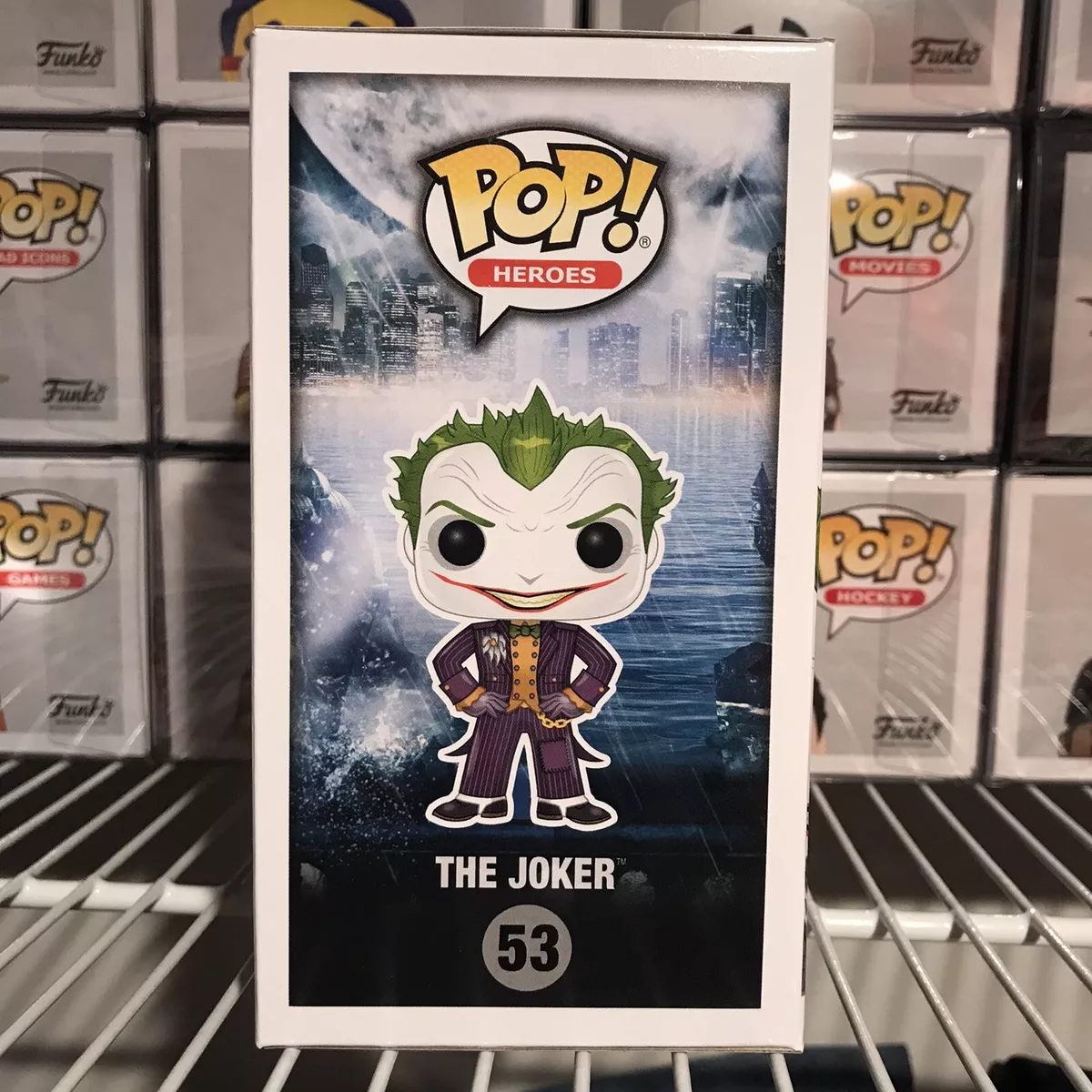 Funko POP! Heroes: DC Comics Batman Arkham Asylum - The Joker (Orange Chrome)  (NYCC Debut) 