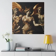 The Golden Allegory, Matte Canvas, Stretched, 0.75"