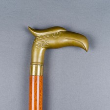 EAGLE HANDLE WALKING CANE STICK WOODEN VINTAGE LOOK WALKING CANES FOR DAD  MOM