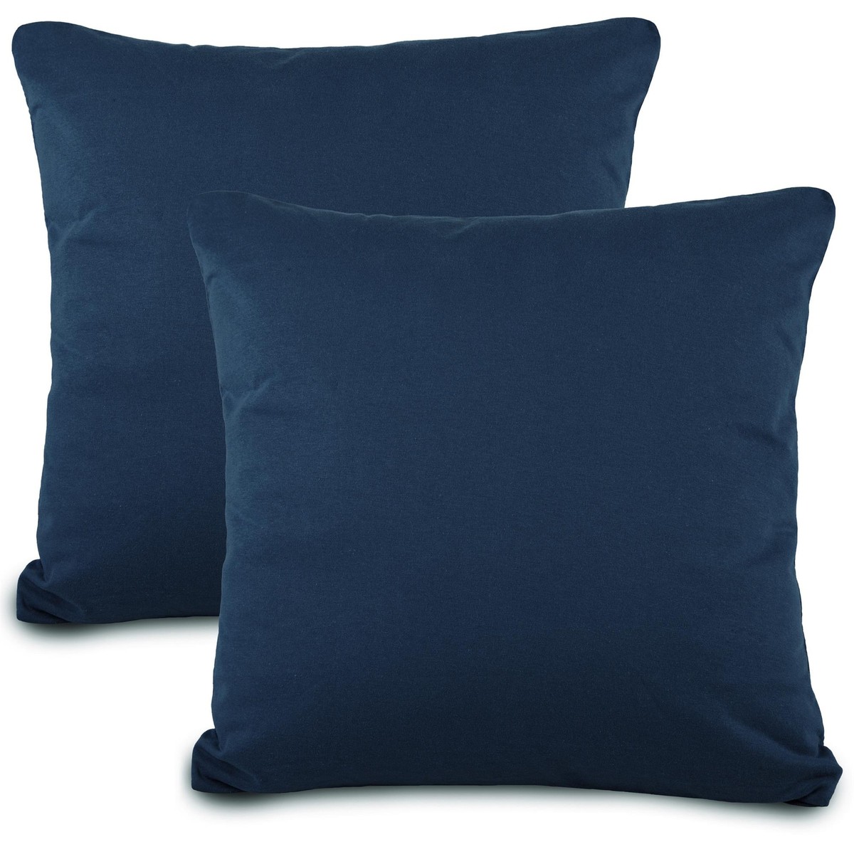 Kissenbezug 80x80 Cm Aus Baumwolle, 2er-Set – Weich, Atmungsaktiv & Mit Reißverschluss, Farbe Bordeaux