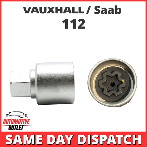 MASTER LOCKING WHEEL SECURITY NUT BOLT REMOVER KEY 112 FER1724 FOR VAUXHALL SAAB