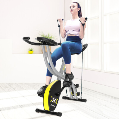 Folding Stationary Upright Indoor Cycling Exercise Bike Recumbent
