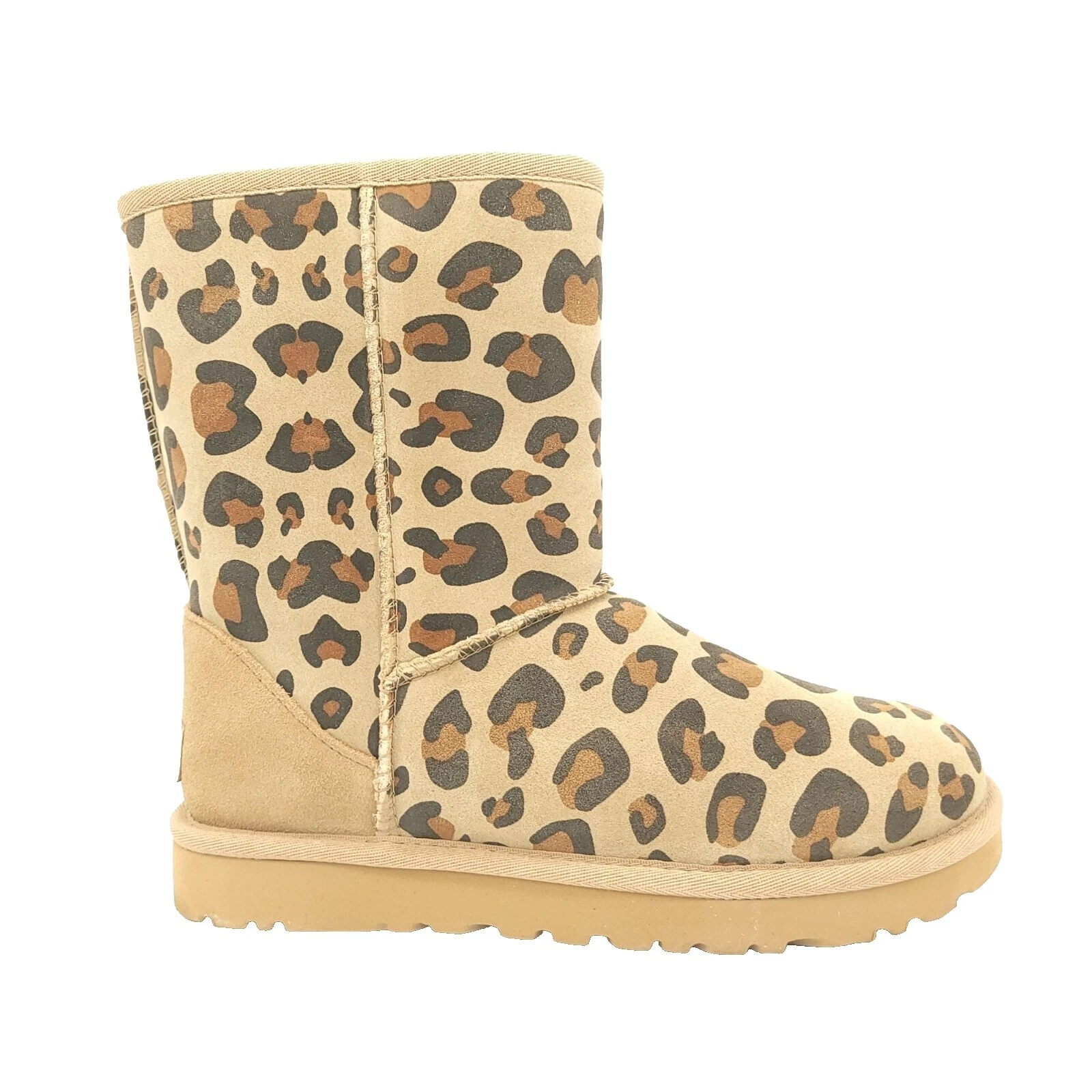 Botas para mujer negras con estampado animal