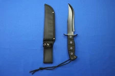 Tac Xtreme 12" Stainless Steel Blade Hunting Knife Rubber With Black Sheath