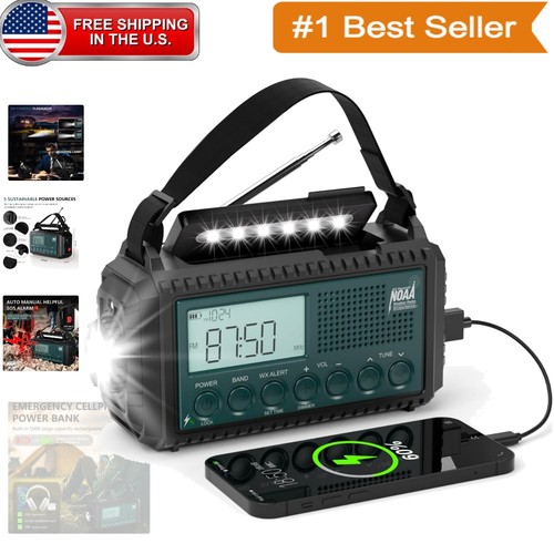 AM FM Shortwave Weather Radio - Emergency Kit Essential for Outdoor ...