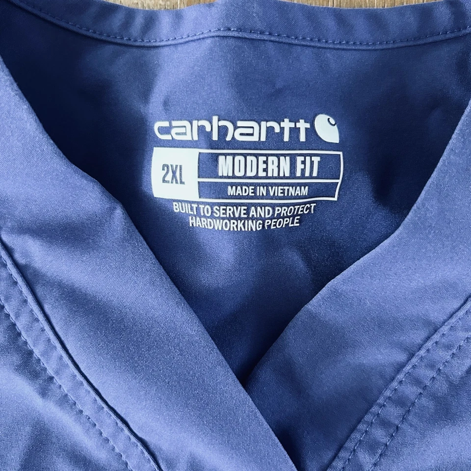 Blusa Médica Unisex Carhartt Force Talla XXL - Púrpura Foto 2 de 3