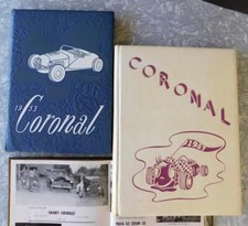 Vintage Hot Rod Rat Rod Themed Yearbook Lot Corona CA High School 1951 1953 1957