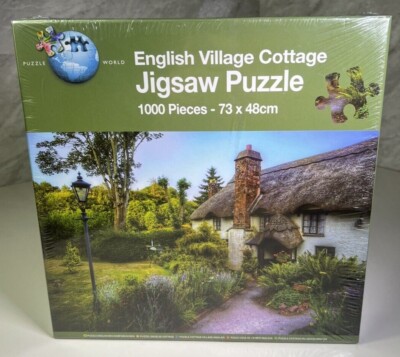 Puzzle English Village Cottage 1000 Teile 73 x 48 cm Neu Versiegelt
