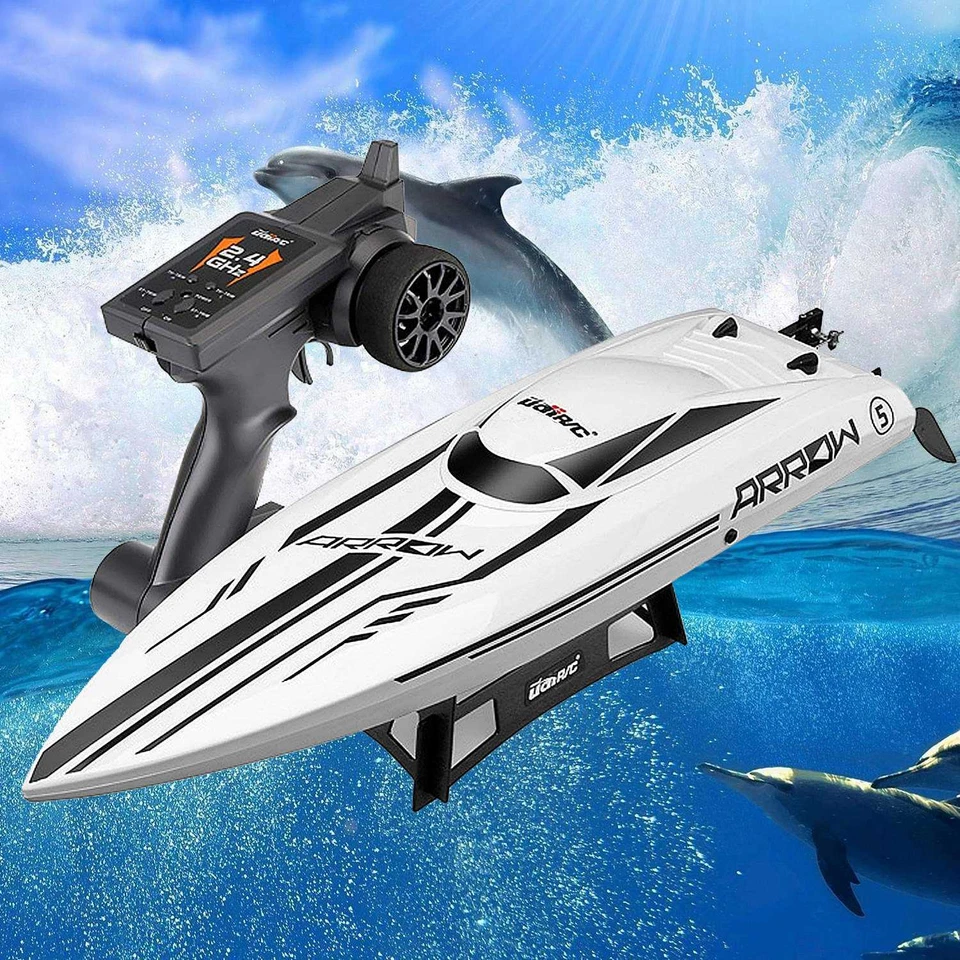 Brushless RC Racing Boat 50KM/H High Speed Remote Control Boat Ideal Gift Kid US - Image 2 of 4