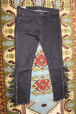 ラルフ Polo Ralph Lauren Women Tompkins Tassle Bottom Skinny Dark Wash