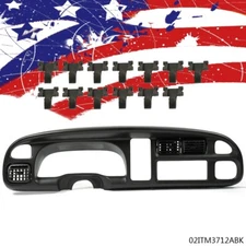 Fit For 98-2002 Dodge Ram 1500 2500 3500 Pickup Dashboard Part Bezel w/ Vents US