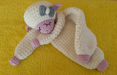  Schmusetier-Lämmchen-Einschlaftier *hand made with love* - Hand gehäkelt UNIKAT