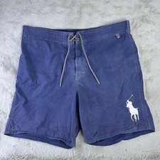 Vintage Polo Ralph Lauren Swim Trunks Mens XL Lined Big Pony RL