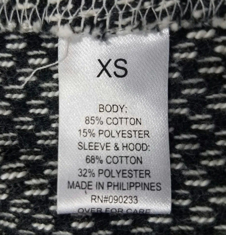 Jaqueta moletom Nollie feminina bege com capuz abotoada manga longa X-pequena - Imagem 4 de 4