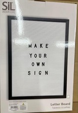 White Board Black Letter / Letter Board 28x40cm