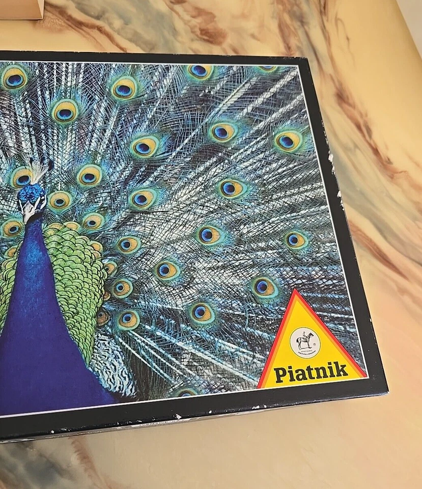 Пазл Piatnik Peacock 1000 шт. Plume Zoo Animal 26,5 дюйма x 17,4 дюйма No563843 - Изображение 3 из 4