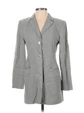 Marella Women Gray Wool Blazer 4