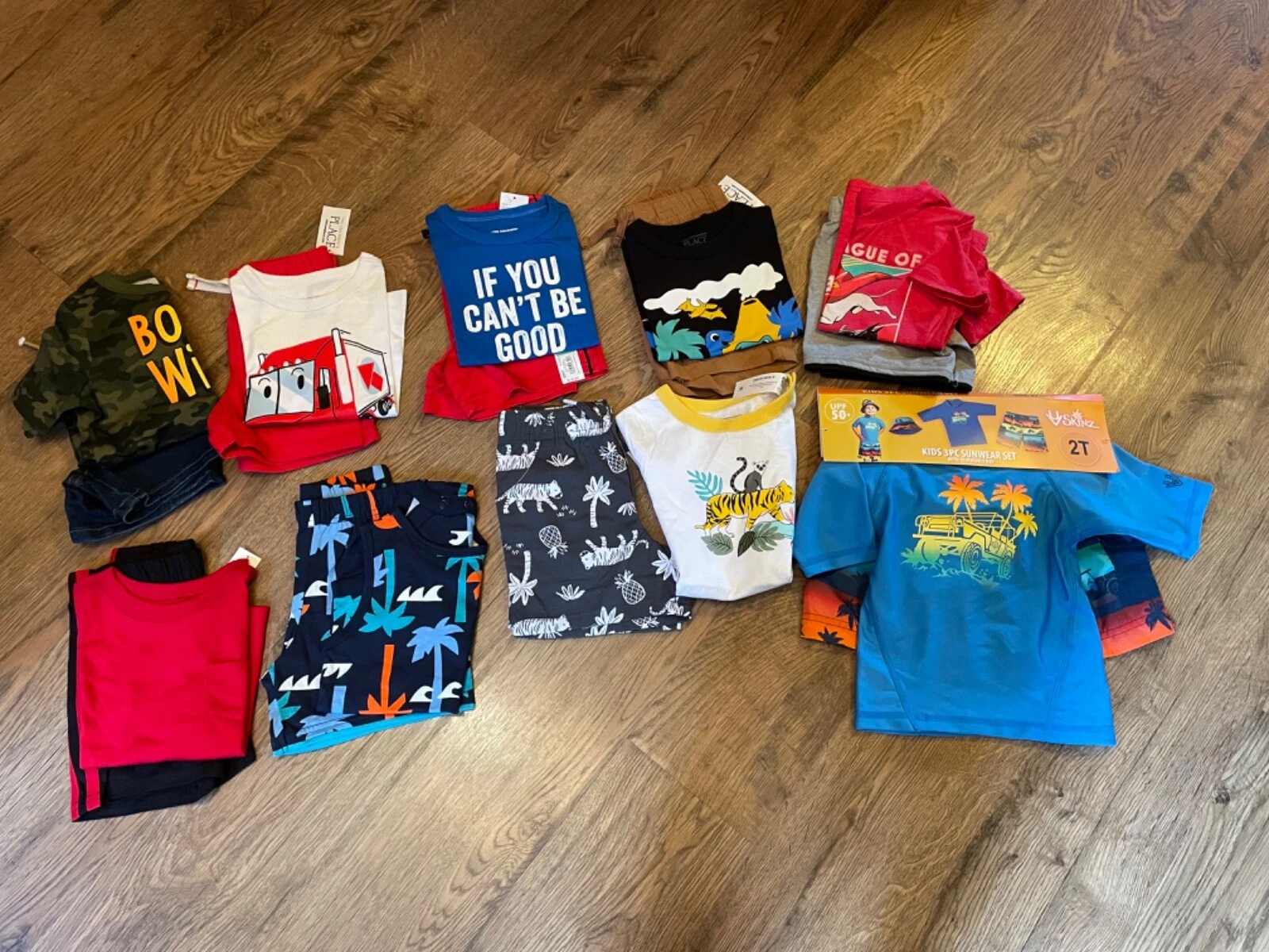 NWT~Toddler Boys Size 18-24, 24 Months & 2T~ HUGE 19 Piece Clothing Lot~Outfits~