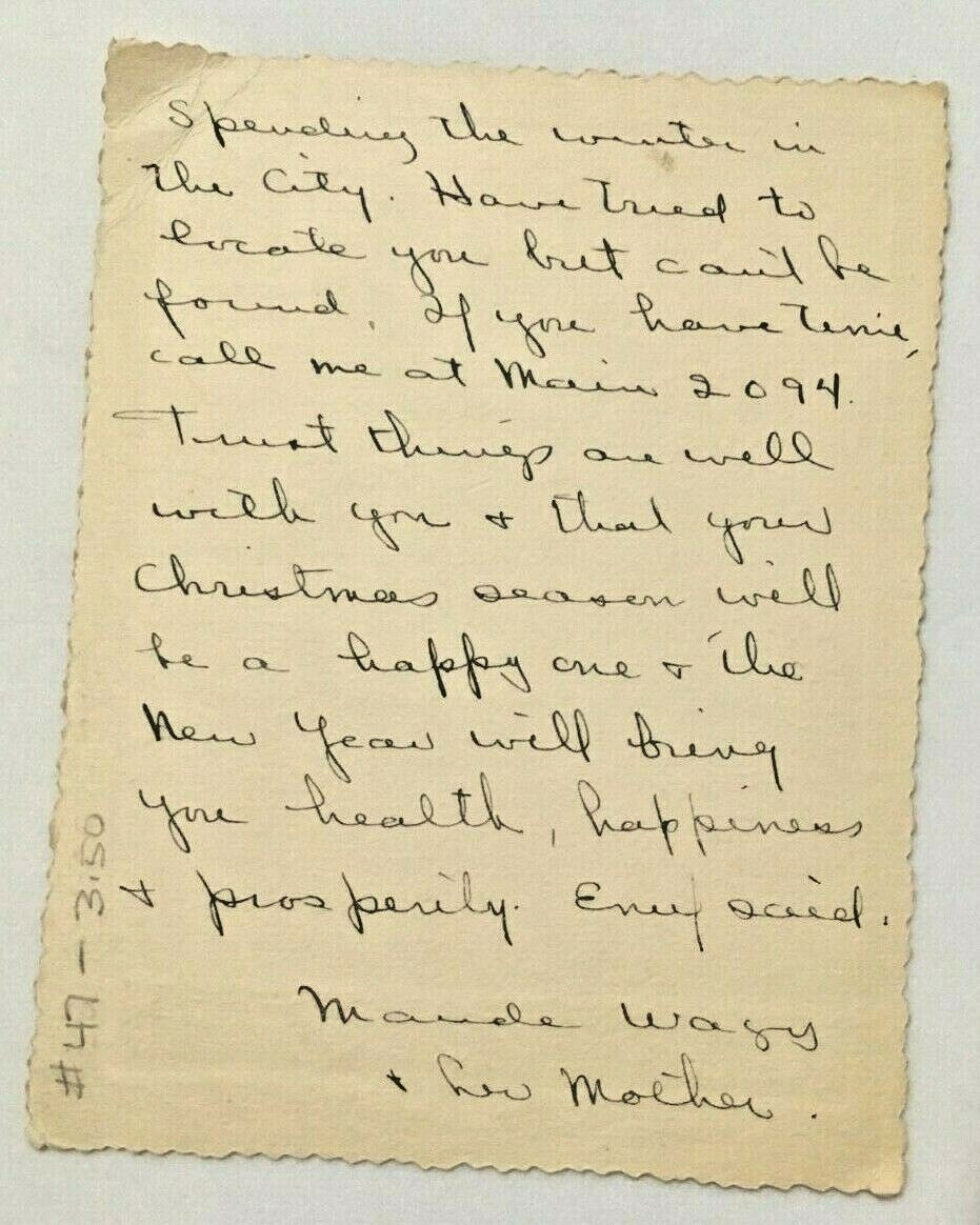 Vintage Christmas Greeting Homeward Bound for Christmas 