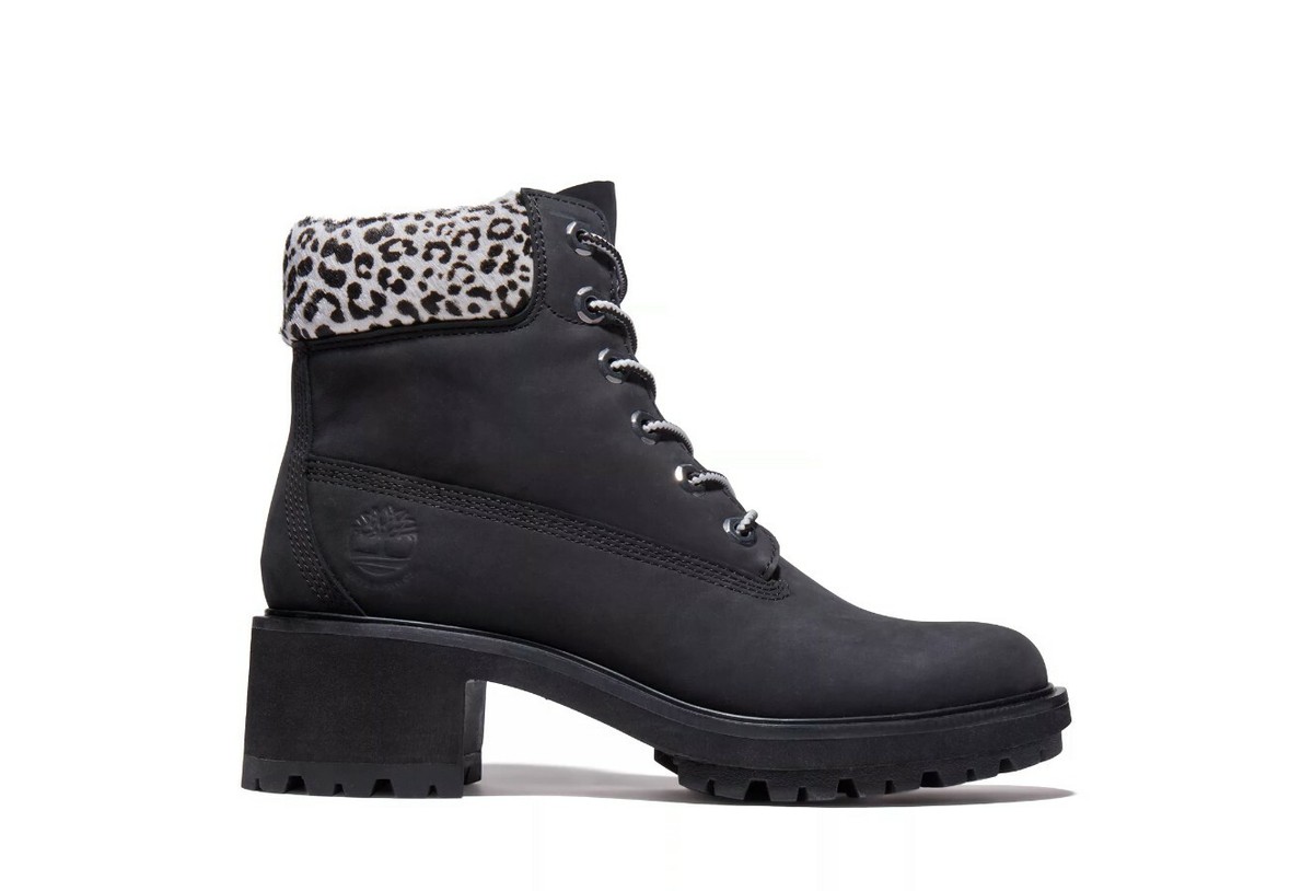 Timberland Kinsley In Waterproof Boot Blk Nubuck W Leopard