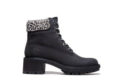 Timberland Kinsley 6 In Waterproof Boot Blk Nubuck W Leopard