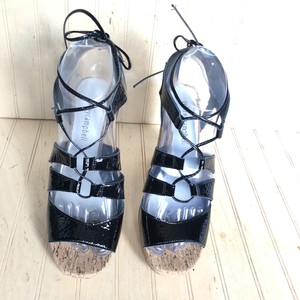 cork chunky heel sandals