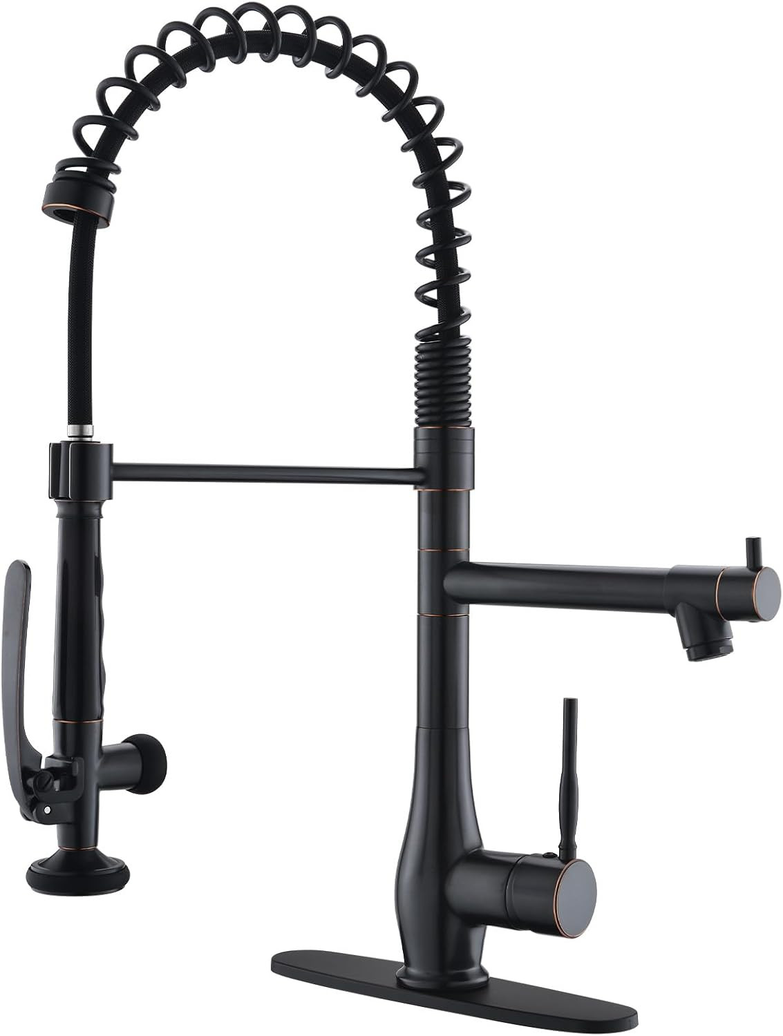 Oil Rubbed Bronze Pull Down Kitchen Faucet with High Pressure Sprayer