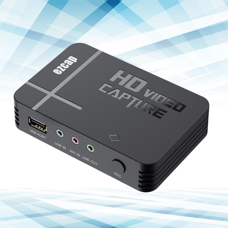 HDMI To USB 2.0 Video Capture Card 1080P HD Game Screen Recorder Mic Line In Out