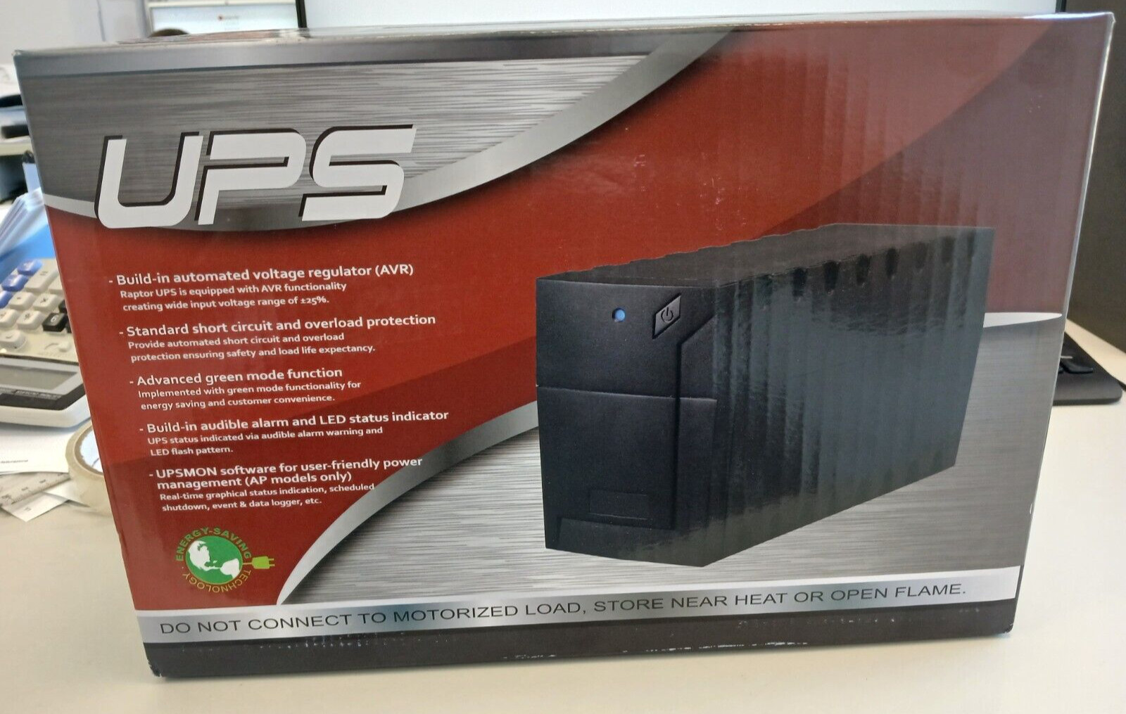 Gruppo di Continuità Raptor RPT 1000 AP - UPS 1000VA Protezione PC Gaming