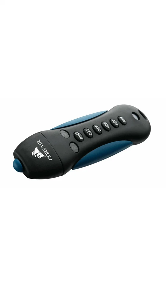 Corsair FIPS 197 - 16GB USB 3.0 Encrypted Flash Drive - Black/Blue New Free Ship - Image 3 of 4