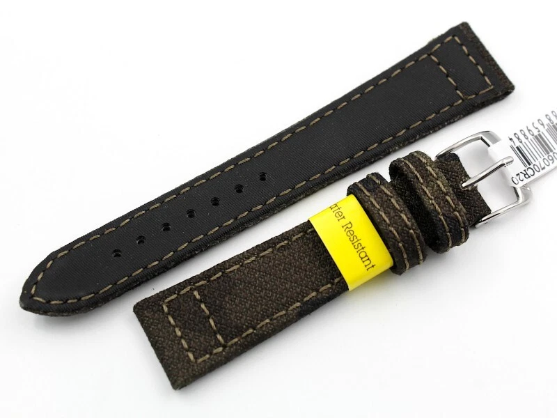 Watch Strap Cinturino Tessuto Tecnico Waterproof Verde Camouflage Varie Misure - Immagine 2 di 4