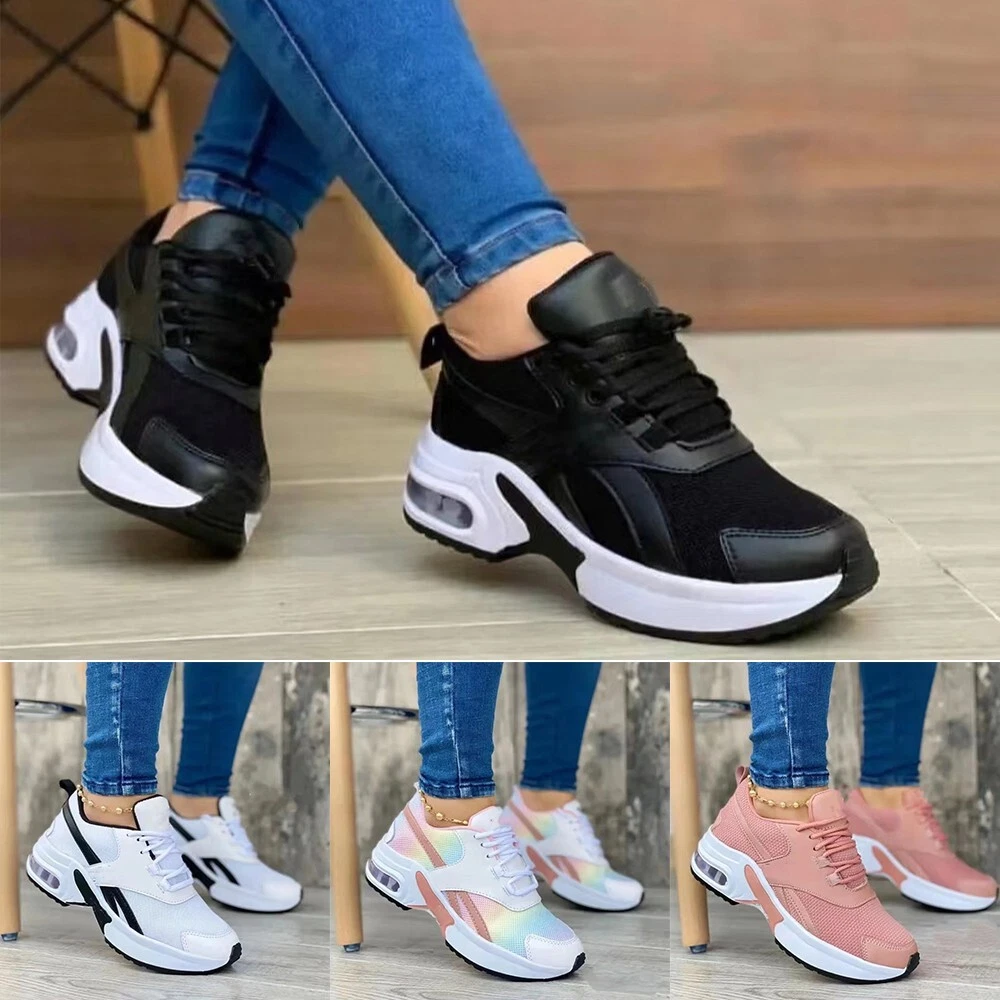 Zapatillas de tenis de malla transpirable informales para mujer eBay