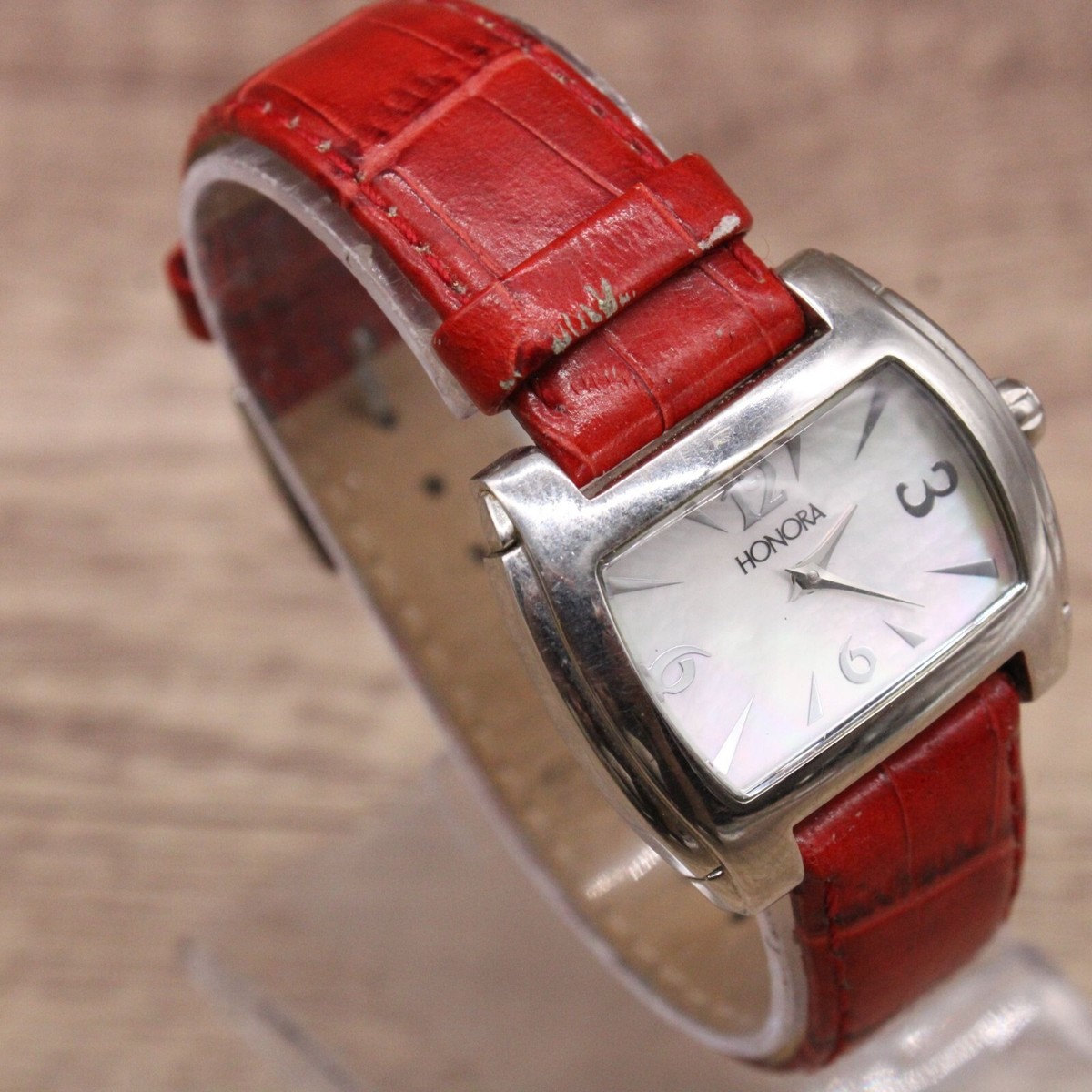 Honora Watch Womens Silver Tone Stainless Steel Mother Of  display picture 1