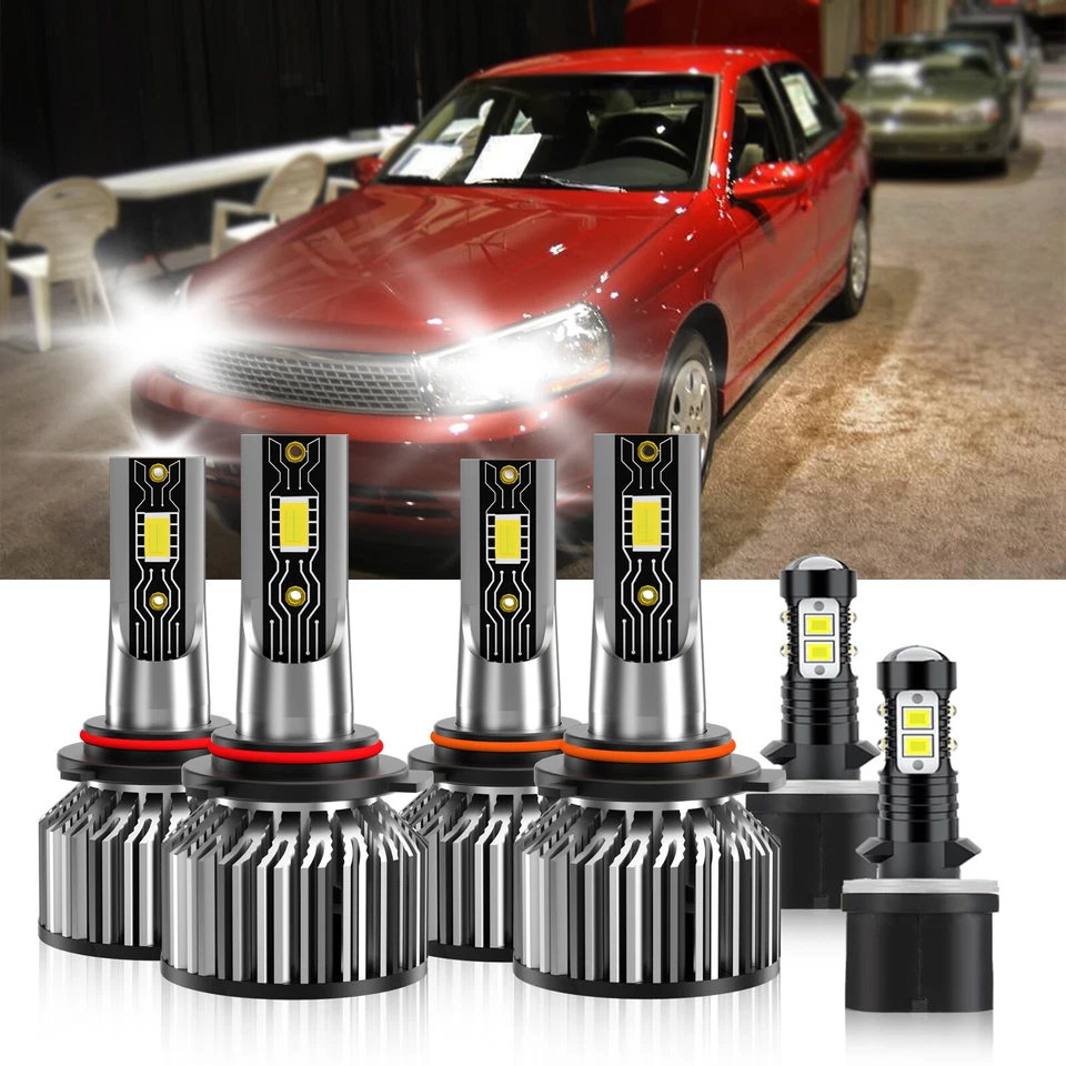 Combo de 6 faros LED altos bajos + faros antiniebla para Saturn L100 2001-2002 Foto 2 de 4