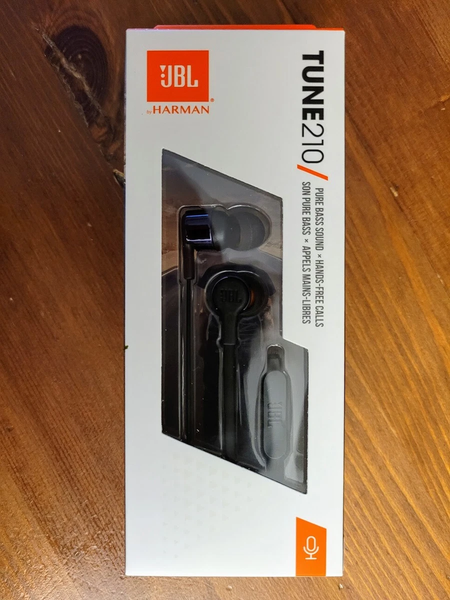 Brand NEW!!! JBL TUNE 210 In-Ear Headphone with One-Button Remote/Mic,  Black | eBay