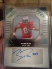 2025 Sage Will Kacmarek Blue Sneak Peek Auto #SPA-WK Ohio State Buckeyes