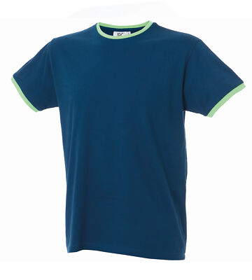 T-shirt Lipsia JRC Uomo, Girocollo Fluo, Mezza Manica, 100% Cotone, Regolare
