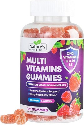 Multivitamin Gummies -Nature's Daily Gummy Multivitamins for Adults, Women & Men